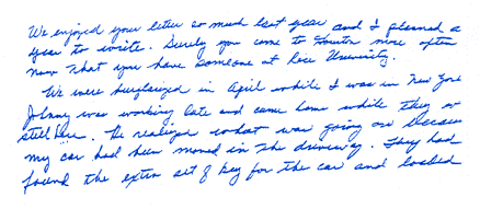 connected writing