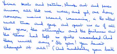 connected writing